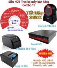 Combo 15 – Trọn bộ phần mềm quản lý VinshopPro6 + máy bán hàng 8.400K Tiết kiệm 3.250K